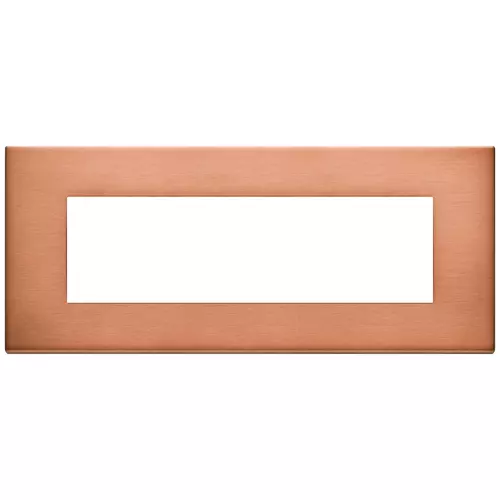 Vimar - 22657.86 - Placa 7M metal cobre cepillado