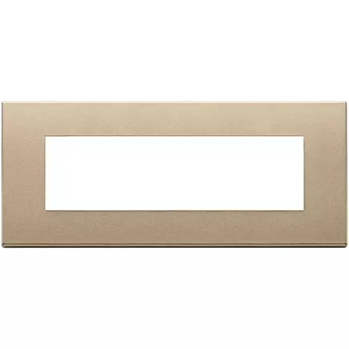 Vimar - 22657.88 - Placa 7M metal oro satinado
