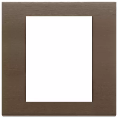 Vimar - 22668.12 - Plate 8M metal brushed dark bronze