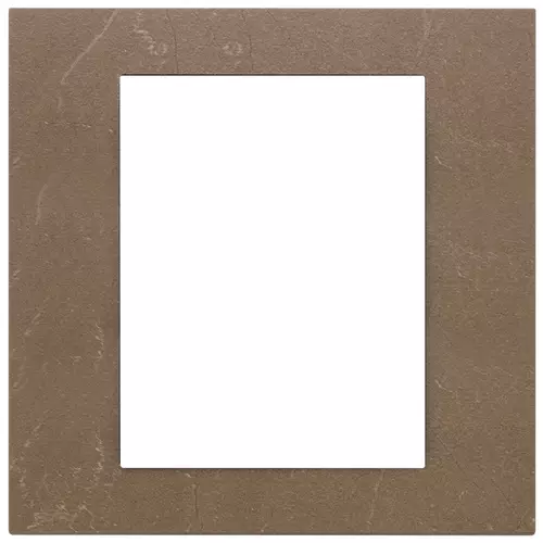 Vimar - 22668.52 - Placa 8M gres mármol Coffee brown