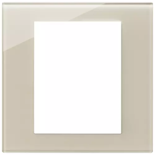 Vimar - 22668.72 - Πλαίσιο 8M ποτήρι λευκό κάνναβης