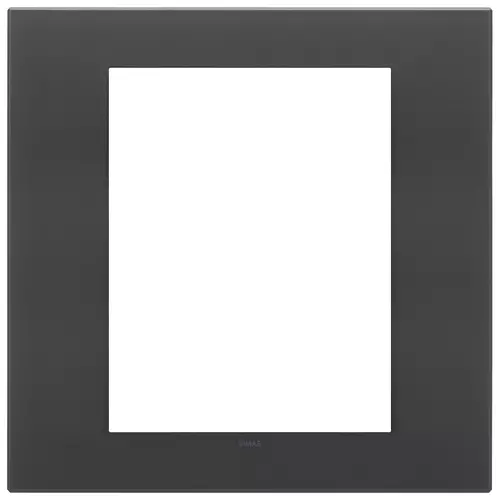 Vimar - 22668.73 - Plaque 8M verre noir satiné