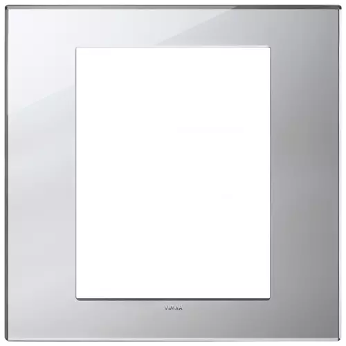 Vimar - 22668.75 - Plate 8M mirror glass ice silver