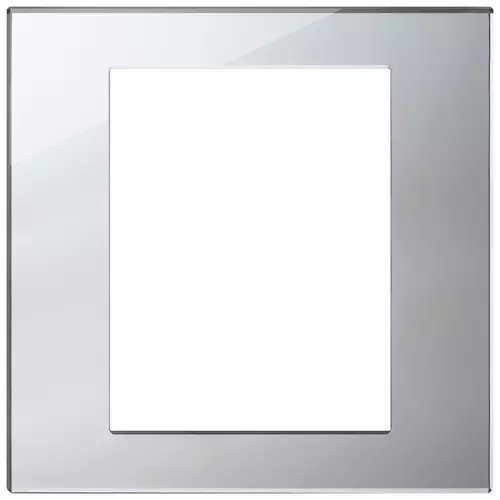 Vimar - 22668.75 - Placa 8M cristal espejo plata hielo