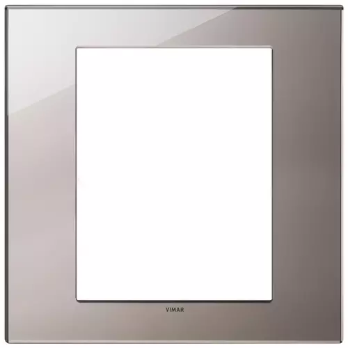 Vimar - 22668.76 - Placa 8M cristal espejo bronce brillante