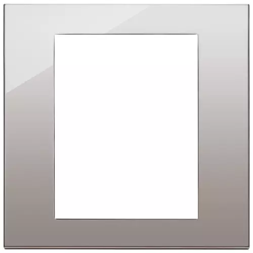 Vimar - 22668.83 - Placa 8M metal cromo negro