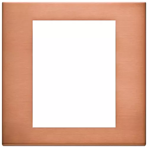 Vimar - 22668.86 - Placa 8M metal cobre cepillado