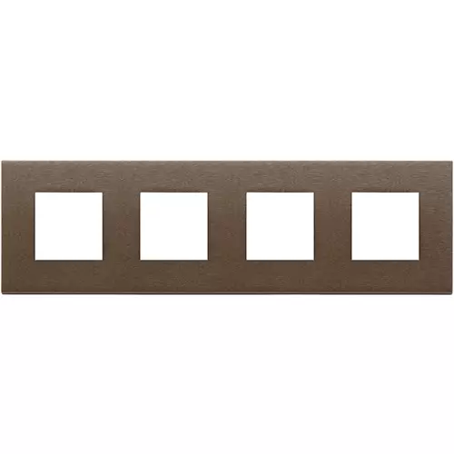Vimar - 22669.12 - Placa 8M(2+2+2+2)x71mm met.bronce oscuro