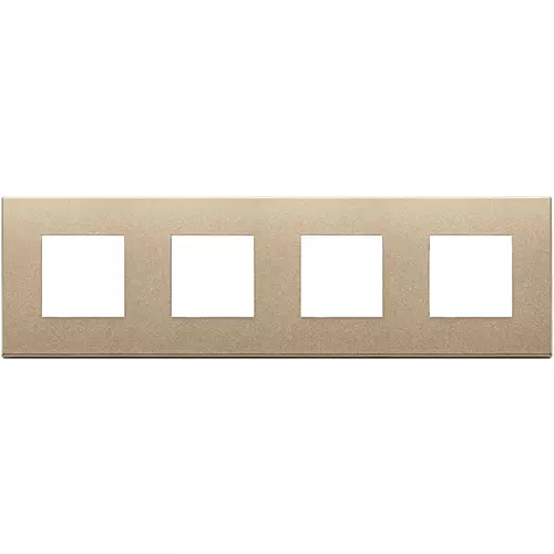 Vimar - 22669.88 - Placa 8M(2+2+2+2)x71mm met.oro satinado