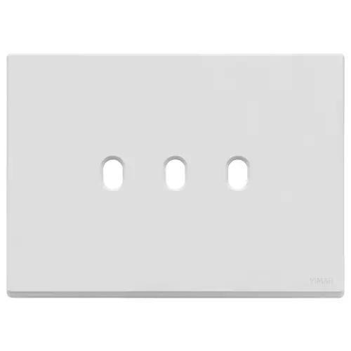 Vimar - 22673.3.01 - Plate 3Mx3 Vintage matt white