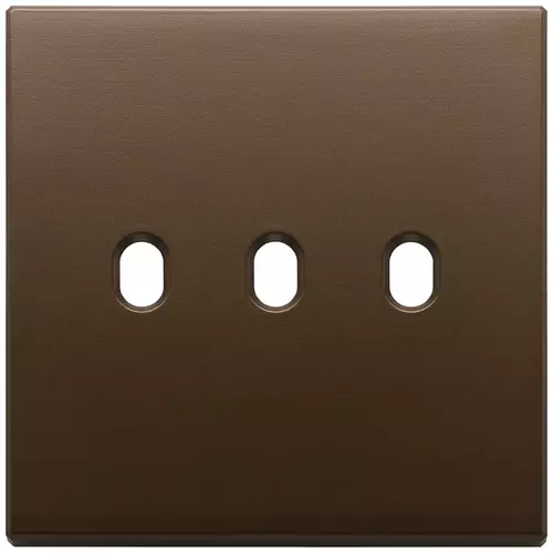 Vimar - 22675.3.12 - Plate 3Mx3 BS Vintage brushed darkbronze