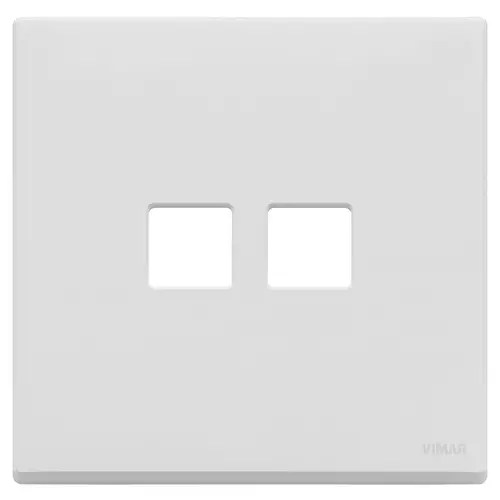 Vimar - 22682.2.01 - Plate 2Mx2 Flat matt white