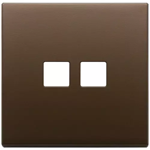 Vimar - 22682.2.12 - Plate 2Mx2 Flat brushed dark bronze