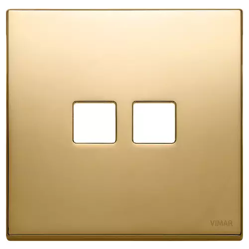 Vimar - 22682.2.82 - Plate 2Mx2 Flat gold