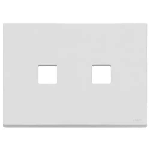 Vimar - 22683.2.01 - Plaque 3Mx2 Flat blanc mat