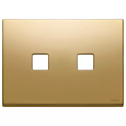 Vimar - 22683.2.82 - Plate 3Mx2 Flat gold