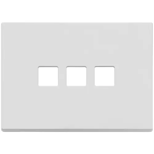 Vimar - 22683.3.01 - Plate 3Mx3 Flat matt white