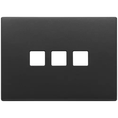 Vimar - 22683.3.03 - Plate 3Mx3 Flat anthracite grey