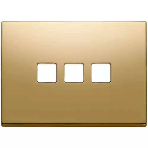 Vimar - 22683.3.82 - Plate 3Mx3 Flat gold