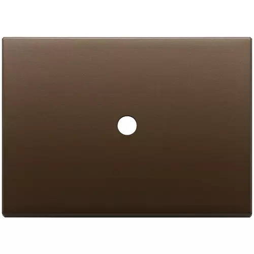 Vimar - 22683.RN.1.12 - Plate 3Mx1 Tondo brushed dark bronze