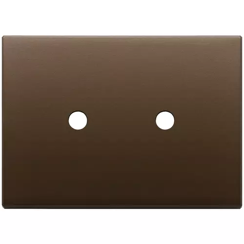 Vimar - 22683.RN.2.12 - Plate 3Mx2 Tondo brushed dark bronze