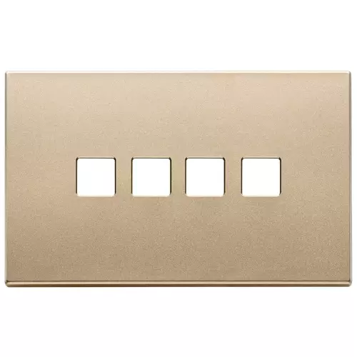 Vimar - 22684.4.88 - Placa 4Mx4 Flat oro satinado