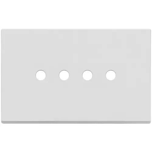 Vimar - 22684.RN.4.01 - Placa 4Mx4 Tondo blanco mate