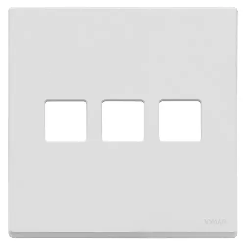 Vimar - 22685.3.01 - Plate 3Mx3 BS Flat matt white