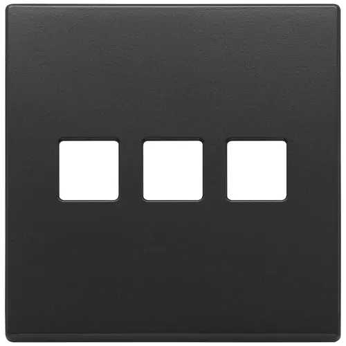 Vimar - 22685.3.03 - Plate 3Mx3 BS Flat anthracite grey