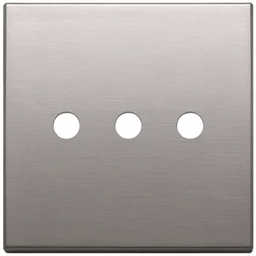 Vimar - 22685.RN.3.11 - Plate 3Mx3 BS Tondo brushed nickel