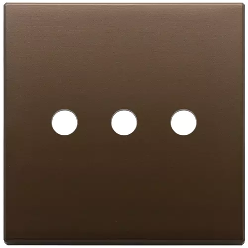 Vimar - 22685.RN.3.12 - Plate 3Mx3 BS Tondo brushed dark bronze