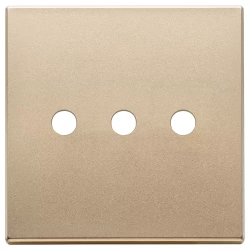 Vimar - 22685.RN.3.88 - Plate 3Mx3 BS Tondo satin gold