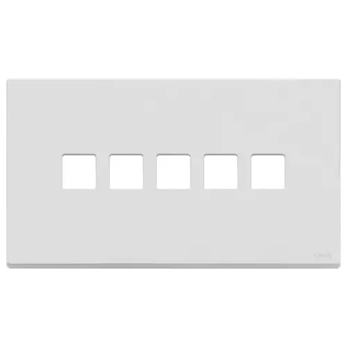 Vimar - 22689.5.01 - Plaque 5Mx5 BS Flat blanc mat