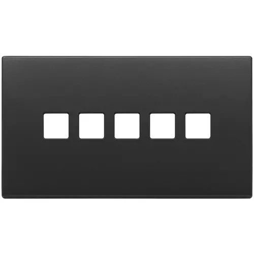 Vimar - 22689.5.03 - Plaque 5Mx5 BS Flat gris anthracite