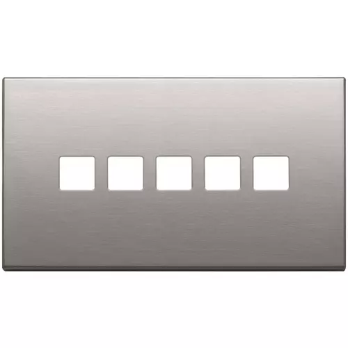 Vimar - 22689.5.11 - Plaque 5Mx5 BS Flat nickel brossé