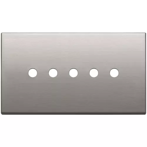 Vimar - 22689.RN.5.11 - Plaque 5Mx5 BS Tondo nickel brossé
