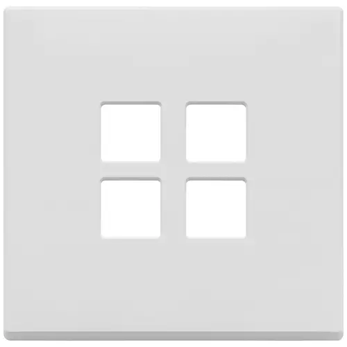 Vimar - 22692.01 - Plate 2Mx4 Flat matt white