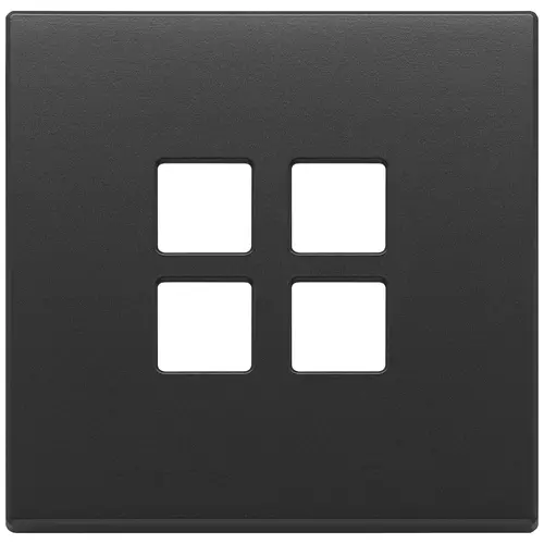 Vimar - 22692.03 - Plate 2Mx4 Flat anthracite grey