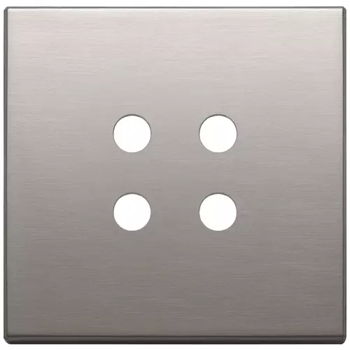 Vimar - 22692.RN.11 - Plaque 2Mx4 Tondo nickel brossé