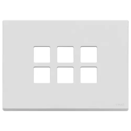 Vimar - 22693.01 - Plaque 3Mx6 Flat blanc mat