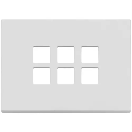 Vimar - 22693.01 - Plate 3Mx6 Flat matt white
