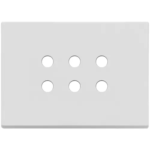 Vimar - 22693.RN.01 - Plaque 3Mx6 Tondo blanc mat