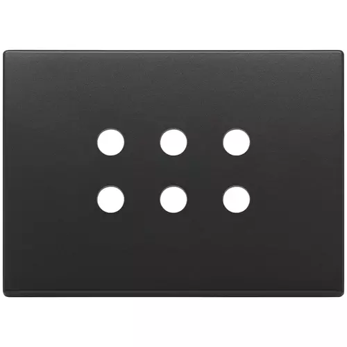 Vimar - 22693.RN.03 - Plaque 3Mx6 Tondo gris anthracite