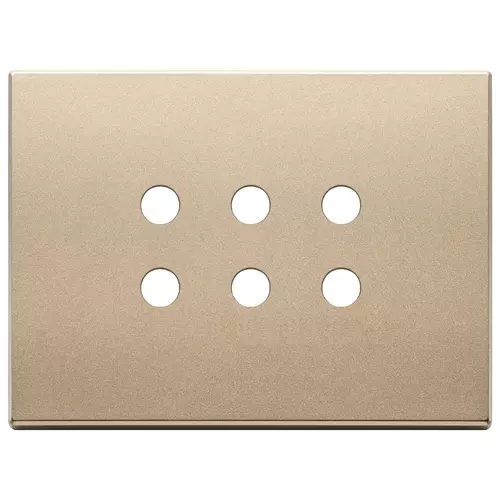 Vimar - 22693.RN.88 - Plaque 3Mx6 Tondo or satiné