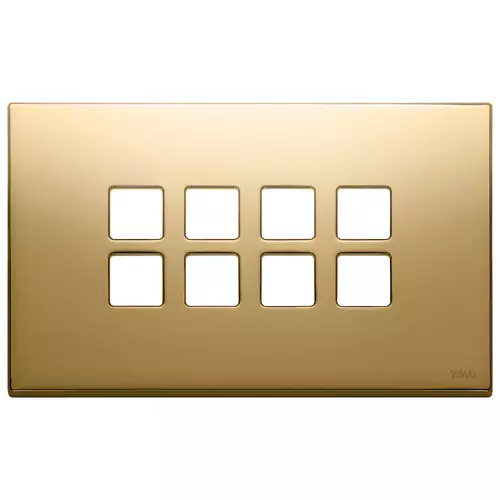 Vimar - 22694.82 - Plate 4Mx8 Flat gold