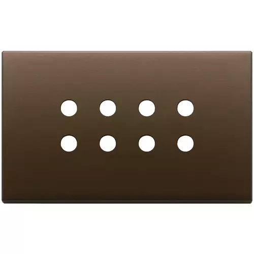 Vimar - 22694.RN.12 - Plaque 4Mx8 Tondo bronze brossé