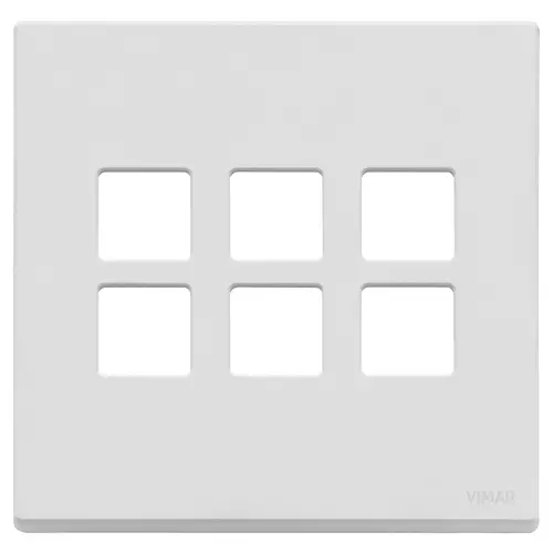 Vimar - 22695.01 - Plaque 3Mx6 BS Flat blanc mat