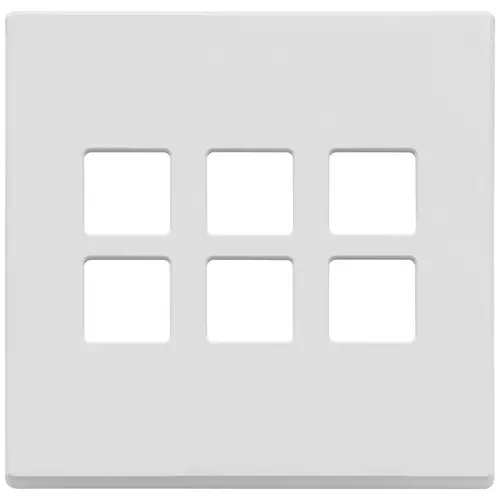 Vimar - 22695.01 - Plaque 3Mx6 BS Flat blanc mat