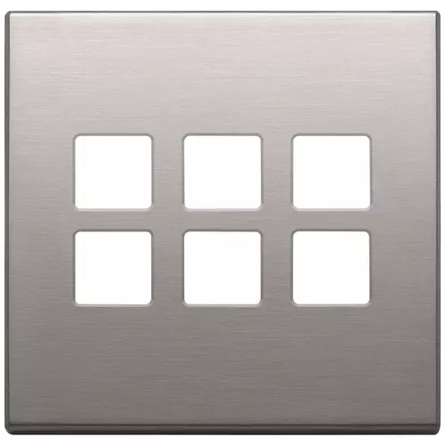 Vimar - 22695.11 - Plaque 3Mx6 BS Flat nickel brossé