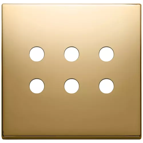 Vimar - 22695.RN.82 - Placa 3Mx6 BS Tondo oro